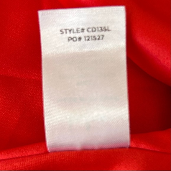 NWT, Lulus Love in Bloom Red Floral Print Off-the-Shoulder High-Low Dress, S - Picture 15 of 15